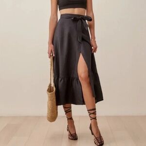 Reformation Julep linen skirt